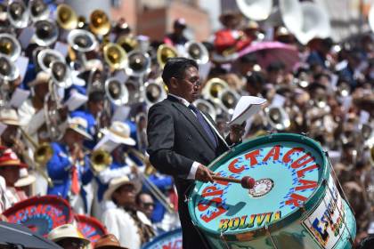 Más de 6.000 músicos mostrarán su talento en el festival de bandas en Oruro