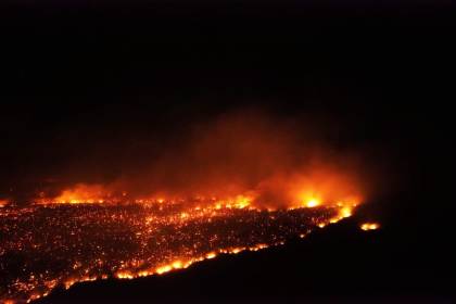 Ñembi Guasu en llamas: claman por ayuda para frenar el fuego