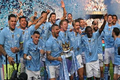 Manchester City gana la Premier League por cuarto año consecutivo