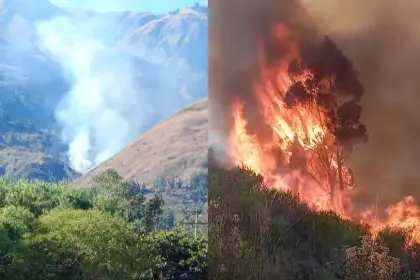 Incendio forestal se activa este 6 de agosto en el Parque Nacional Tunari