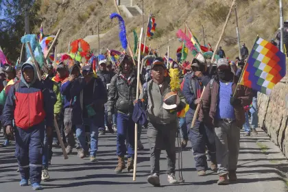 Campesinos Túpac Katari ponen cinco condiciones al Gobierno para ir al diálogo y exigen una respuesta en 24 horas 