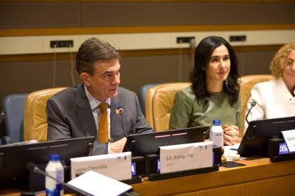 En EEUU, Paz participa en Conferencia CAF-PNUD y avanza en su agenda previa a la Asamblea de la ONU
