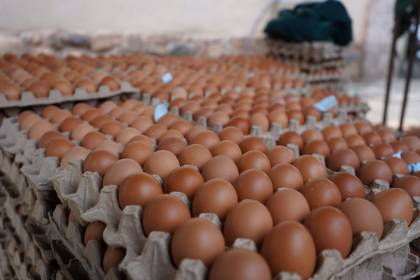 Un maple de 30 huevos se ofrece hasta en Bs 63 en La Paz por los bloqueos, dicen comerciantes