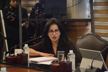 Ángela Calabi fue elegida alcaldesa interina de La Paz por el viaje de Dockweiler a Colombia