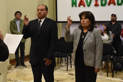 Posesionan a nuevos directores del Servicio de Áreas Protegidas y de la Autoridad de la Madre Tierra