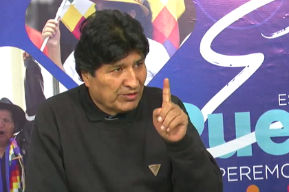 Tras las amenazas de uno de sus dirigentes, Evo dice que su “revolución no es con bala ni atentados”, sino con el voto