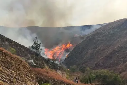 Incendio en Sama: Alcalde de Tarija proyecta que hasta este martes se aplaque el fuego