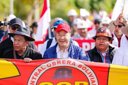 Huarachi brinda respaldo a la candidatura de Arce y habla de conformar un “bloque obrero” para el próximo Legislativo