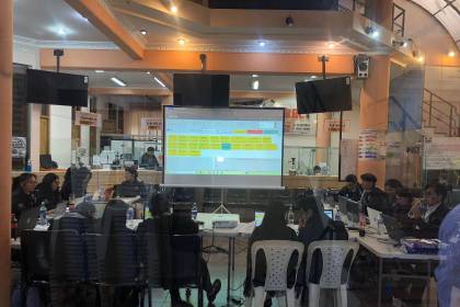 Resultados preliminares: A las 16:30 llegó la primera acta en Oruro para ser procesada