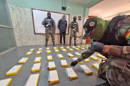 Representante de Naciones Unidas estima que en Bolivia se produce entre 400 a 600 toneladas de cocaína al año