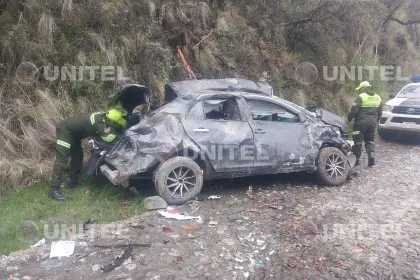 Un bebé muere en un embarrancamiento en Quillacollo; hay tres sobrevivientes