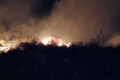 Incendio forestal en el Parque Tunari alcanzó zonas altas y de difícil acceso para Bomberos