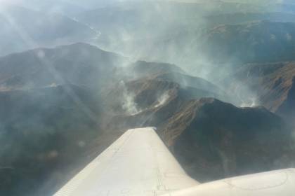 Incendios en Tarija: Ministro identifica diferentes puntos de chaqueo tras sobrevuelo