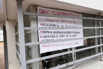 Arranca paro de salud en atención en centros y hospitales de todo el departamento cruceño