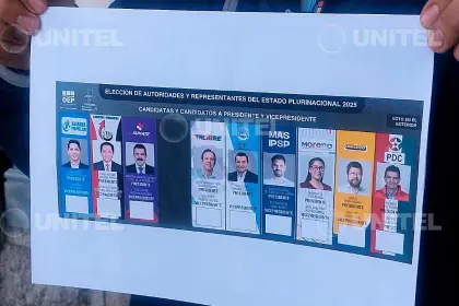 Así quedó la papeleta de votación tras la decisión de NGP de retirarse de los comicios