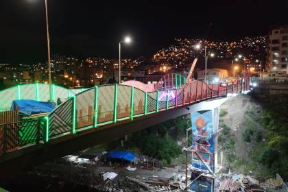 La Paz: Inauguran puente que conectará Miraflores con Villa Copacabana y San Antonio 