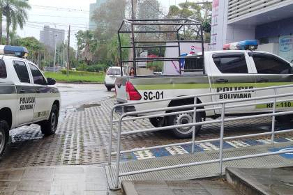 Reportan atraco a una entidad financiera de la zona de Equipetrol