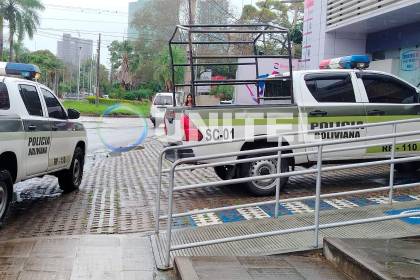 Reportan atraco a una entidad financiera de la zona de Equipetrol