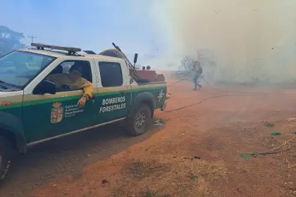 Gobierno reporta cinco incendios forestales en Bolivia, todos se concentran en Santa Cruz