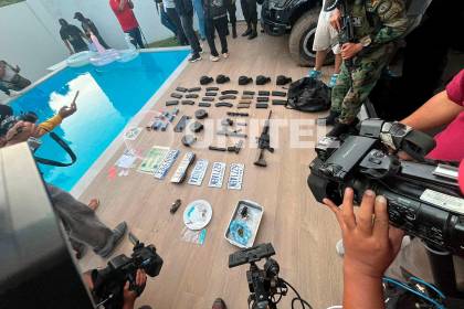 Operativos tras captura de Marset: Hallan armas y drogas en una casa en el Urubó 