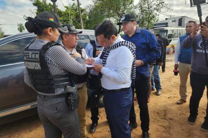 Fiscalía y Policía inspeccionan viaducto de la doble Vía a La Guardia; Jhonny participa del proceso