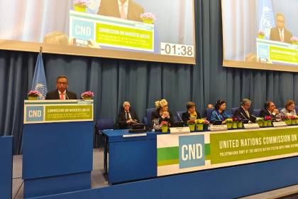 Ministro Oviedo y dos viceministros participan de la Comisión de Estupefacientes de las Naciones Unidas en Viena