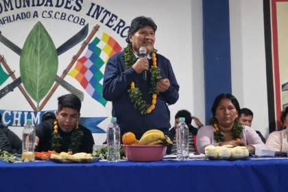 “Resisten todavía, pese al frío”, dice Evo Morales sobre la gente que permanece en bloqueos