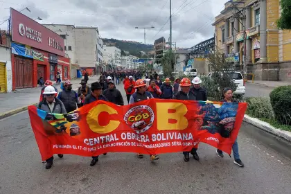 Plaza Murillo cerrada en Navidad por marcha de la COB