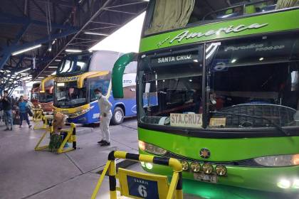 Sube el precio de los pasajes en al menos un 60% en la Terminal de Buses de Cochabamba