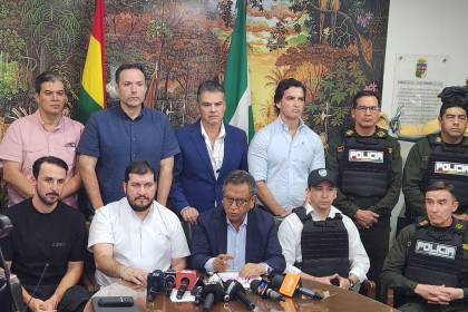 Gobierno anuncia la creación de un grupo especial táctico para combatir al crimen organizado en Santa Cruz