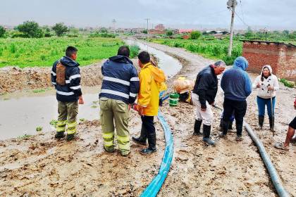 Cochabamba: Cuatro municipios están afectados por inundaciones, en Quillacollo cerca de 100 familias sufren por las lluvias