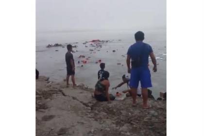 Doce muertos y 30 desaparecidos por derrumbe en puerto fluvial de Perú 