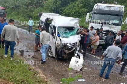 Un muerto y tres heridos deja un accidente de tránsito en el trópico de Cochabamba 