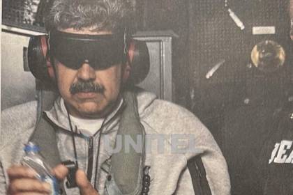 Trump difunde la primera foto de Maduro tras su captura en Venezuela