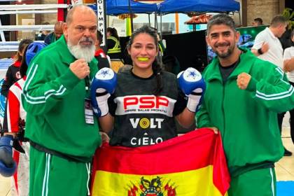 ¡Orgullo boliviano! Laura Flores brilla y alza el oro en el Panamericano de Kickboxing