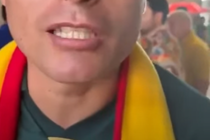 Hincha increpa al vicepresidente Edmand Lara por su presencia en México