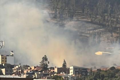 Se registran dos incendios forestales que provocan alarma en Cochabamba