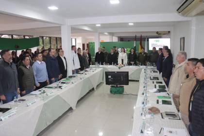 Santa Cruz: Gobernación, municipios y el Gobierno se reúnen en el Consejo Departamental de Seguridad para frenar la criminalidad