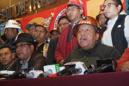 COB envía conminatoria al Gobierno “para pacificar al país de manera inmediata”