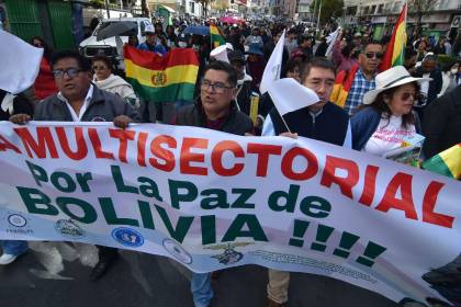 Comité Multisectorial convoca a cabildo este martes en La Paz en rechazo a los bloqueos y exige Estado de excepción