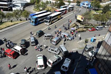 Estos son los 61 puntos de bloqueo que instalarán este miércoles los choferes de La Paz 