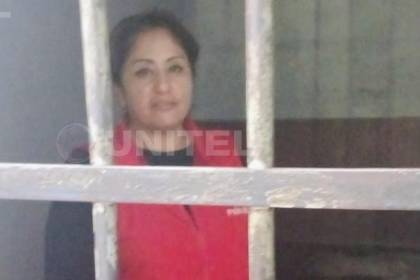 Justicia dicta detención preventiva para Ruth Nina en una cárcel de Cochabamba