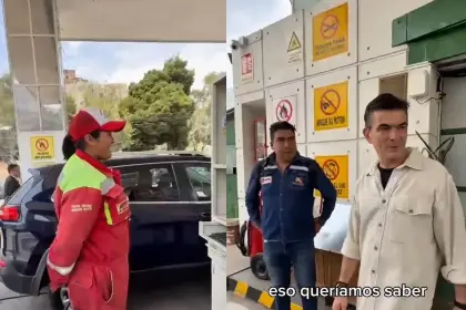Rodrigo Paz realiza visita sorpresa a un surtidor para verificar la distribución de combustible