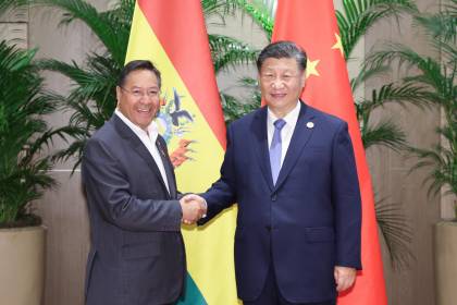 Presidentes de Bolivia y China sostienen reunión bilateral en Río de Janeiro y hablan de avances en las relaciones