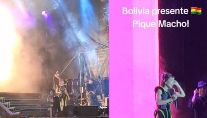 La alusión a Piqué y al pique macho en el concierto de María Becerra en Cochabamba