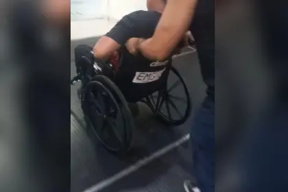 Guardia de seguridad es herido con un cuchillo por un delincuente en el mercado Mutualista