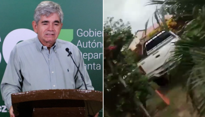 Gobernación cruceña admite que la camioneta grabada en una fiesta es vehículo oficial del Sedcam