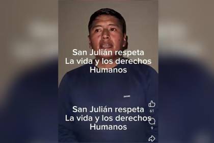 “No me han tocado, solo me interrogaron”: Difunden video de policía retenido por bloqueadores en San Julián