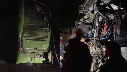 Dos muertos tras choque de dos flotas en la vía Yacuiba - Santa Cruz, en un bus regresaba de Argentina un grupo de cumbia