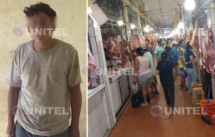 Arrestan a seis personas tras denuncia de pelea en el mercado San Antonio, en Santa Cruz 